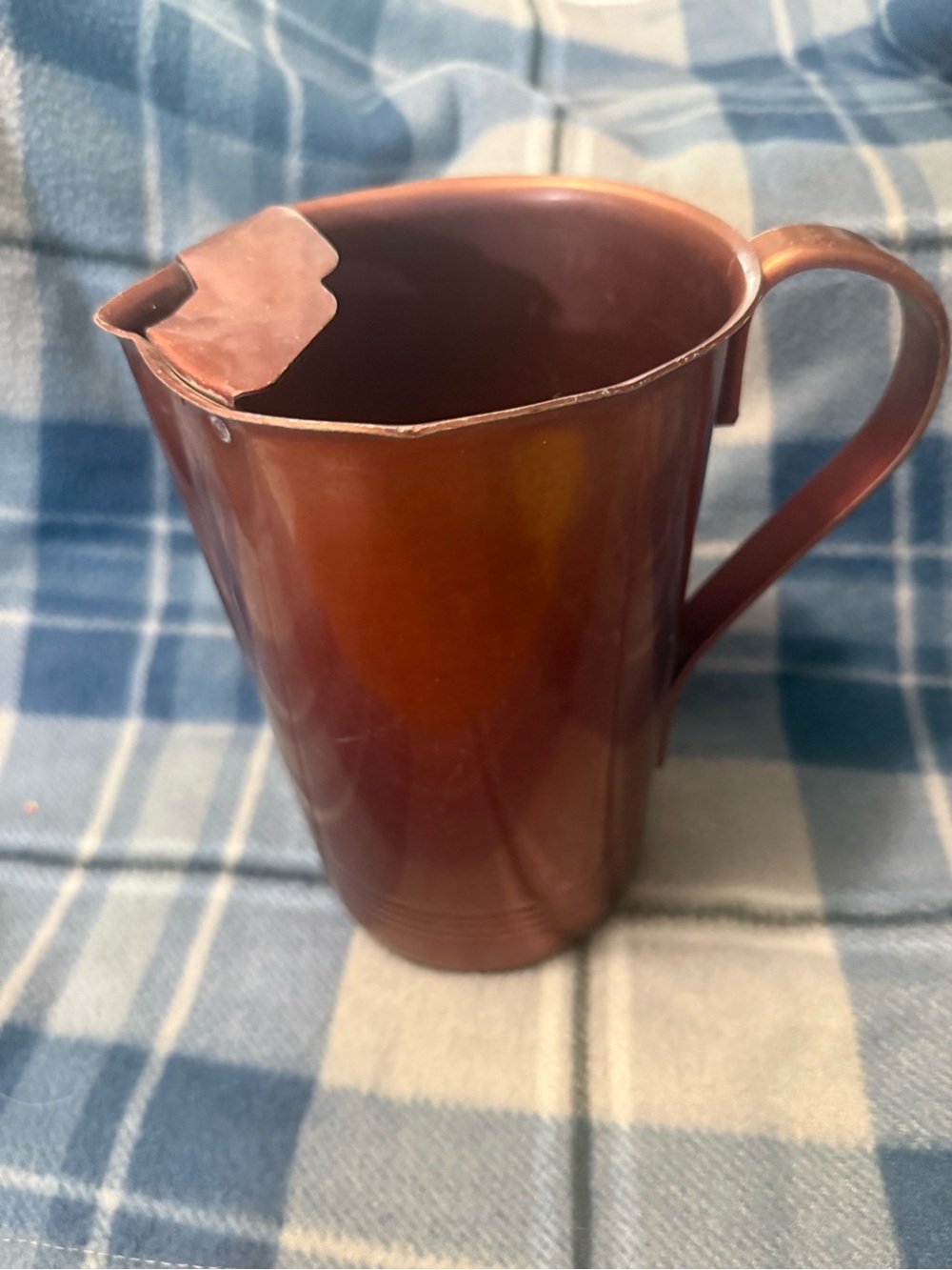 Source Unknown Copper-Tone Metal Serving Pitcher with Pour Spout